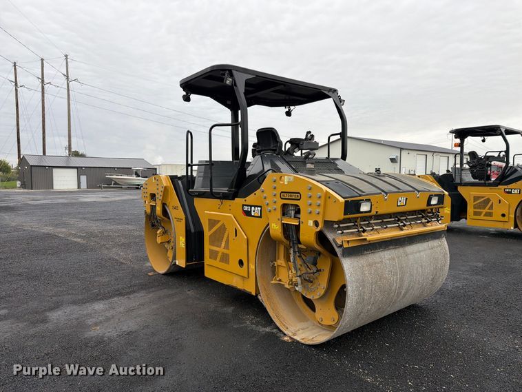 image for item FK4179 2021 Caterpillar CB13 double drum vibratory roller