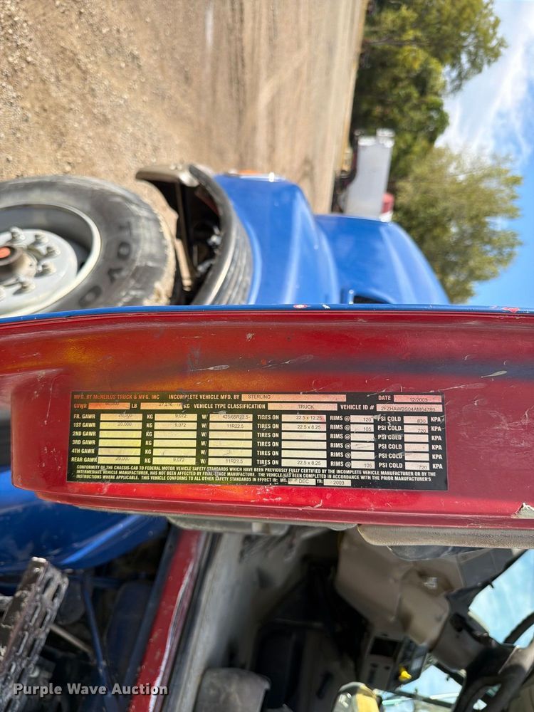 image for item FK4184 2004 Sterling Truck L8500 Series ready mix truck
