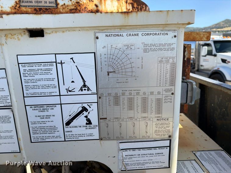 image for item FK4633 1996 International Navistar F-2574 crane truck