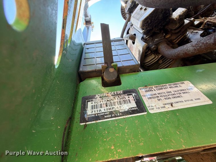 image for item FK5195 John Deere Z-Trac 717A ZTR lawn mower