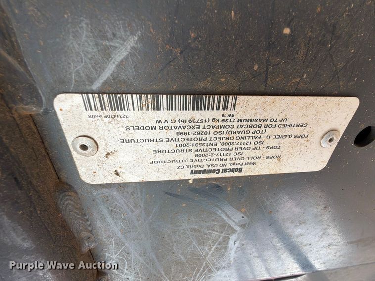 image for item FK5203 2023 Bobcat E42 mini excavator
