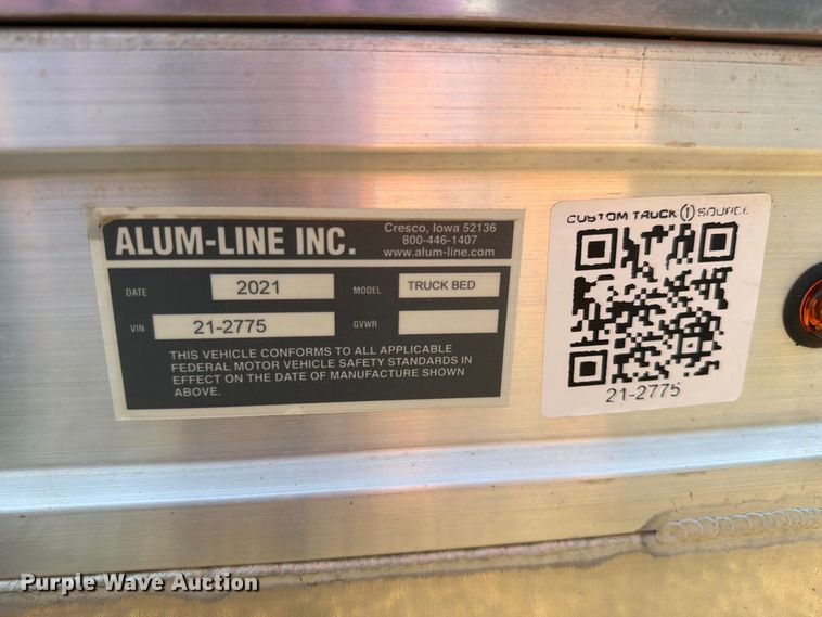 image for item FN5822 2021 Alum-Line pickup truck flatbed