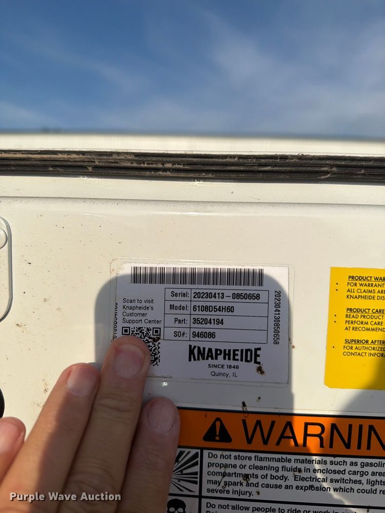 image for item FN5823 Knapheide 6108D54H60 utility truck bed