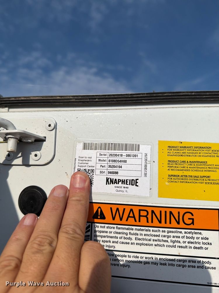 image for item FN5825 Knapheide 6108D54H60 utility truck bed