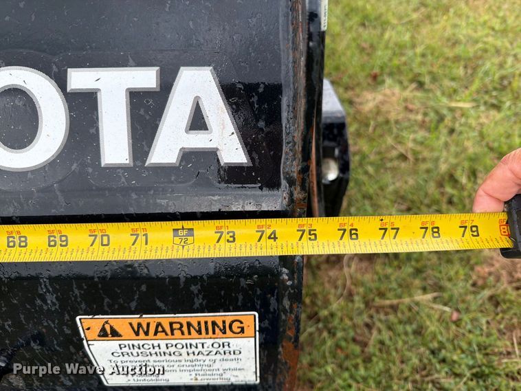 image for item FN5875 Kubota HB74 skid steer sweeper