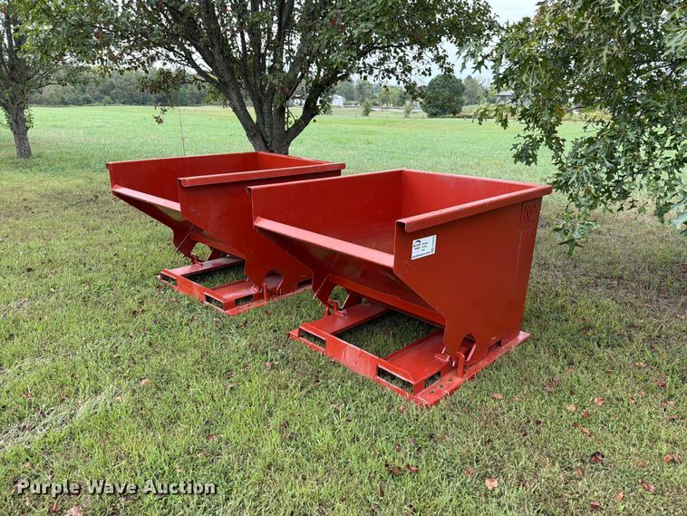 (2) KC dumping hoppers
