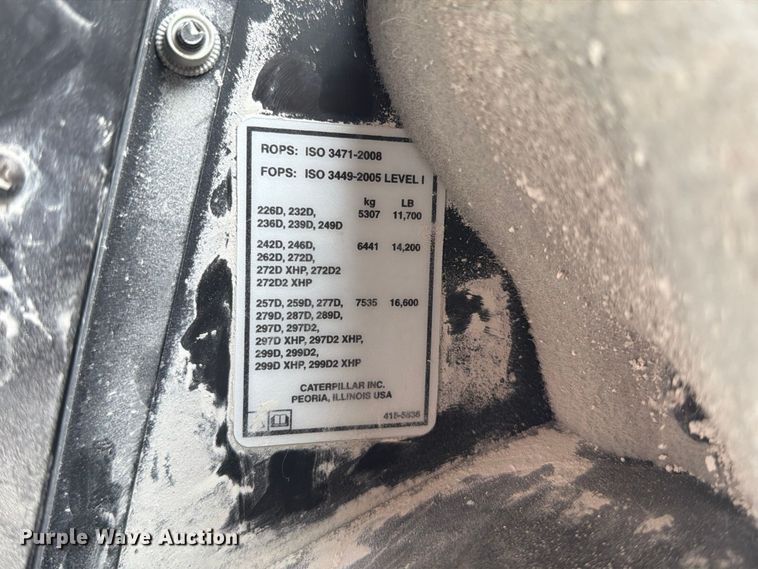 image for item FP3110 2018 Caterpillar 226D skid steer loader