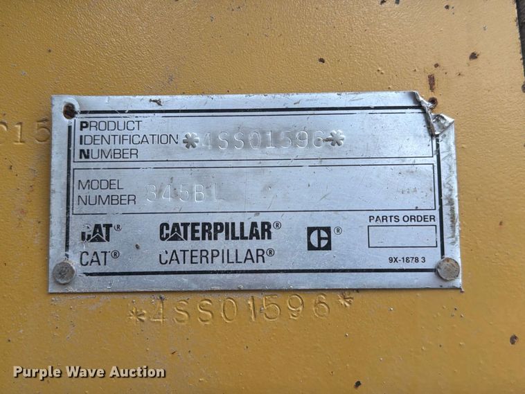 image for item FP3112 2000 Caterpillar 345B L excavator