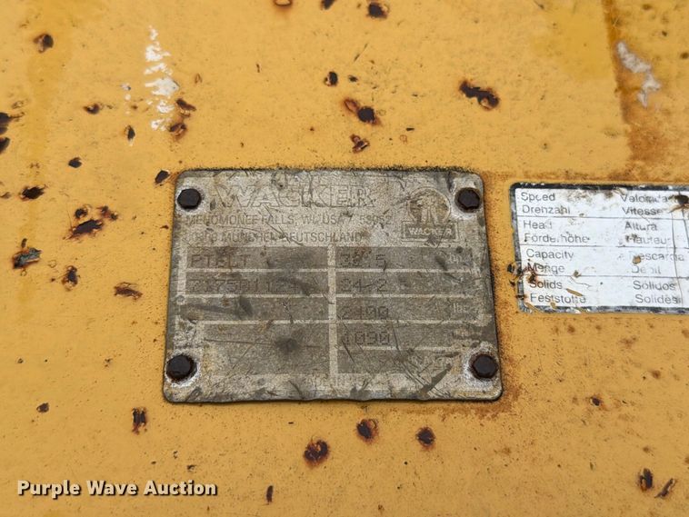 image for item FT6359 Wacker pump
