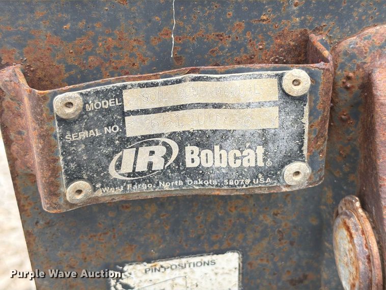 image for item FT6378 Bobcat Soil Cond Manual skid steer power rake