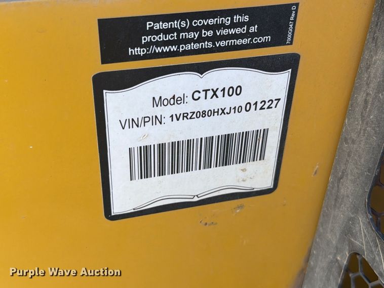 image for item FT6379 2018 Vermeer CTX100 compact utility loader