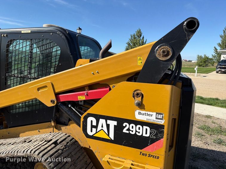 image for item FT6827 2018 Caterpillar 299D2 tracked skid steer loader