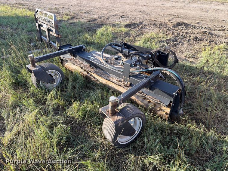Quickattach skid steer power rake