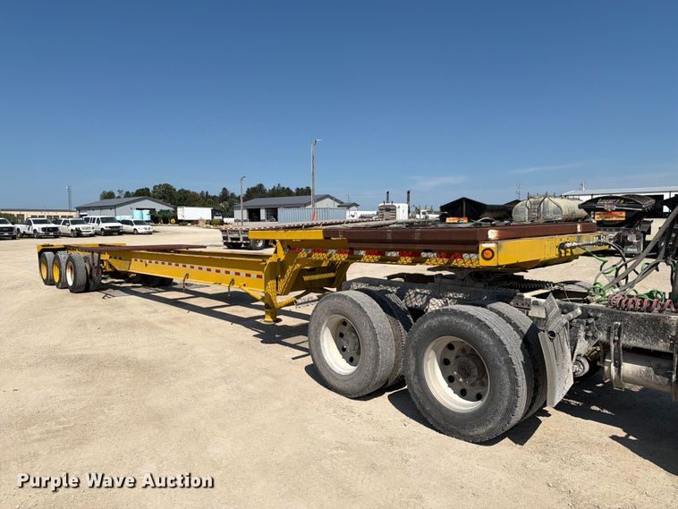 image for item FT8009 1989 Great Lakes Mfg drop deck trailer