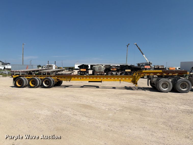 image for item FT8009 1989 Great Lakes Mfg drop deck trailer