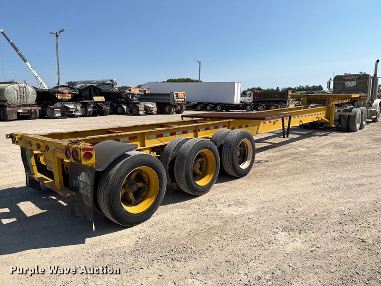 image for item FT8009 1989 Great Lakes Mfg drop deck trailer