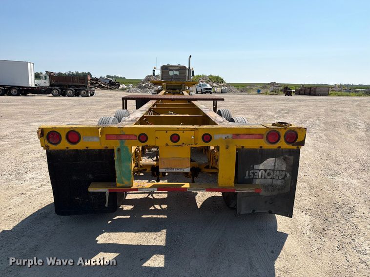 image for item FT8009 1989 Great Lakes Mfg drop deck trailer