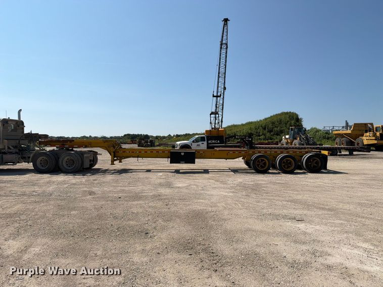 image for item FT8009 1989 Great Lakes Mfg drop deck trailer
