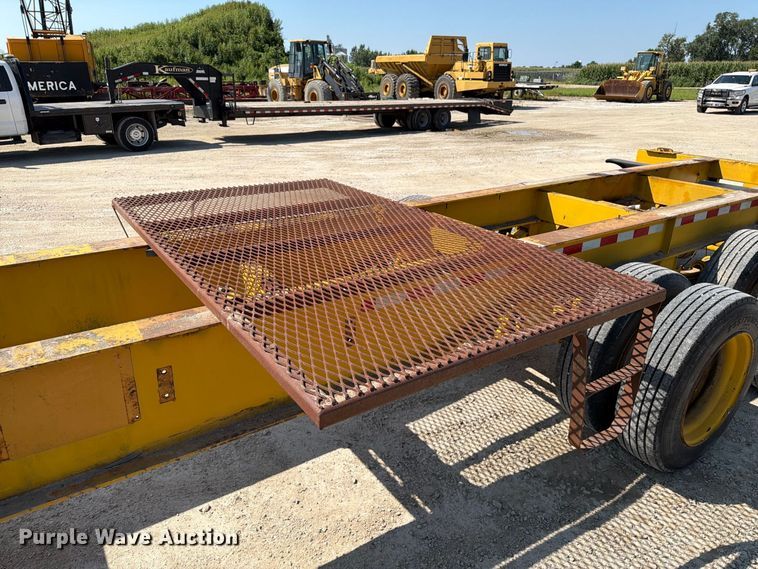 image for item FT8009 1989 Great Lakes Mfg drop deck trailer