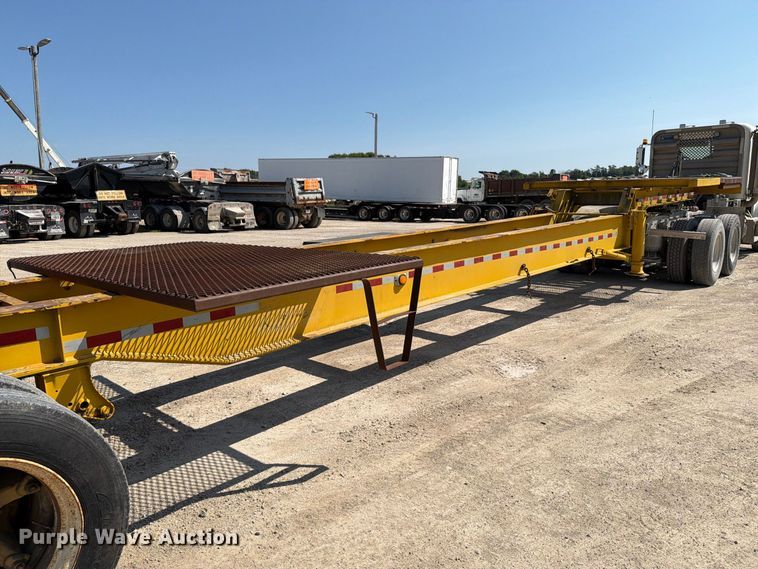 image for item FT8009 1989 Great Lakes Mfg drop deck trailer