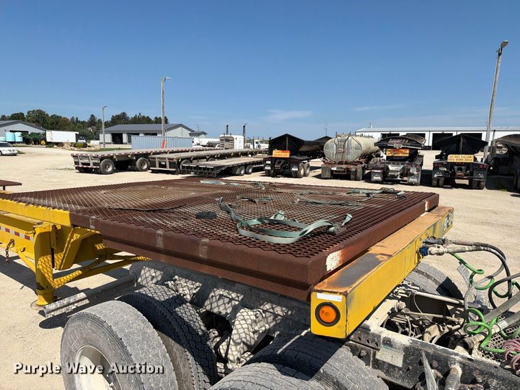 image for item FT8009 1989 Great Lakes Mfg drop deck trailer