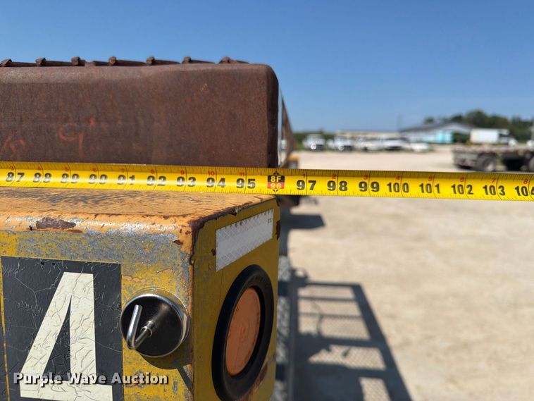 image for item FT8009 1989 Great Lakes Mfg drop deck trailer