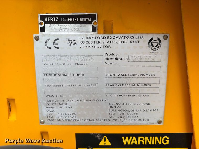 image for item FT8136 1995 JCB 214 backhoe