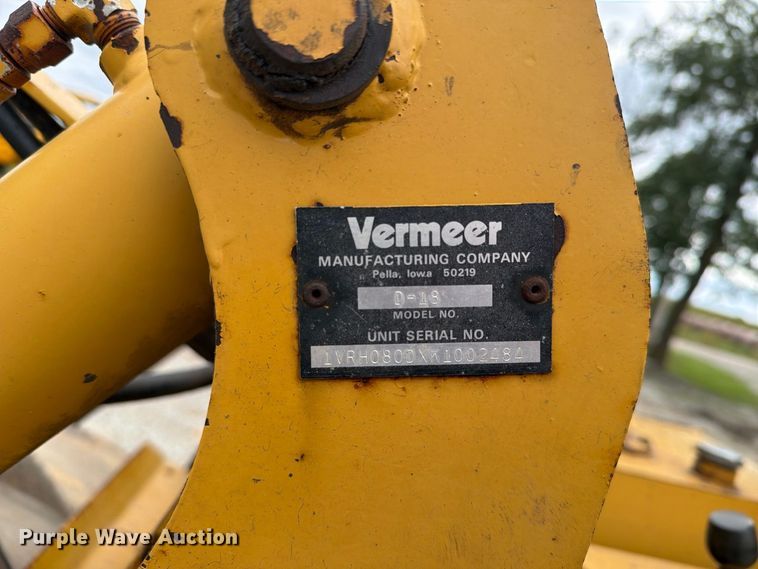 image for item FT8137 2019 Vermeer M475A trencher