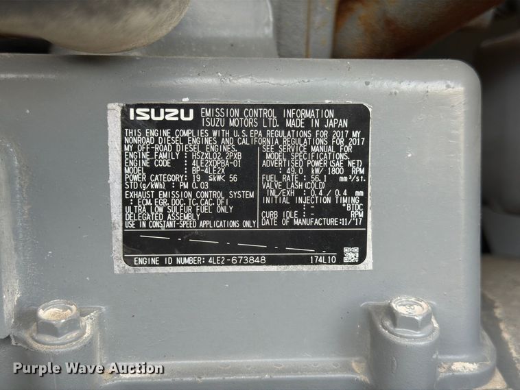 image for item FU0518 Airman SDG45S-8E1 generator