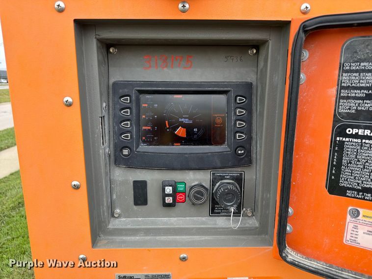 image for item FU0519 2018 Sullivan Palatek D375PHJD4 air compressor