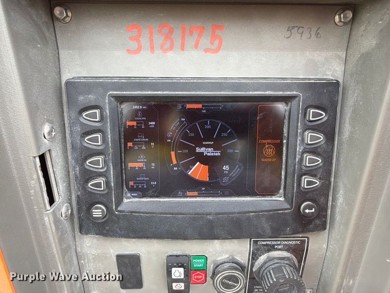 image for item FU0519 2018 Sullivan Palatek D375PHJD4 air compressor