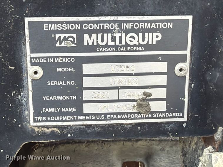 image for item FU0521 2021 Multiquip WTB16 concrete buggy