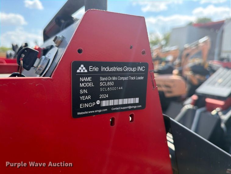 image for item NC9939 2024 Erie Industries SCL850 compact utility loader
