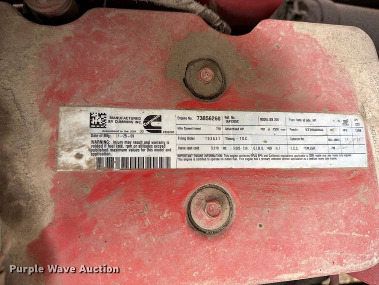 image for item YA3904 2010 Ford F750 Super Duty chipper truck
