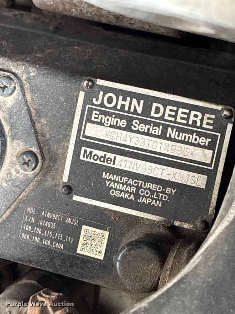 image for item YA3918 2018 John Deere 324E skid steer loader