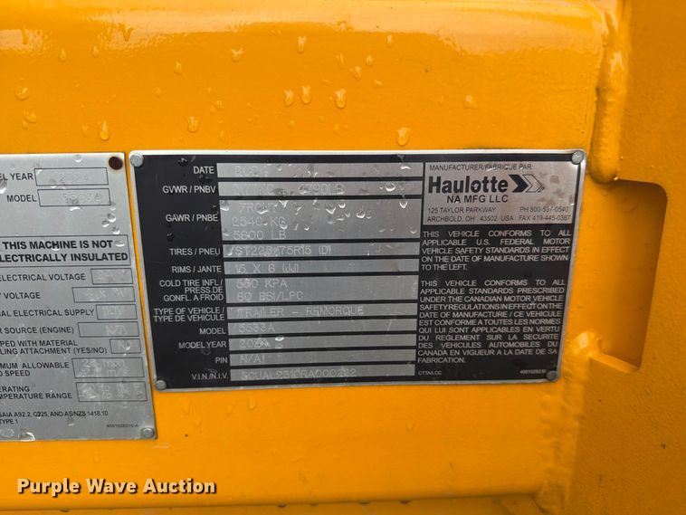 image for item YA4360 2024 Haulotte 5533A boom lift