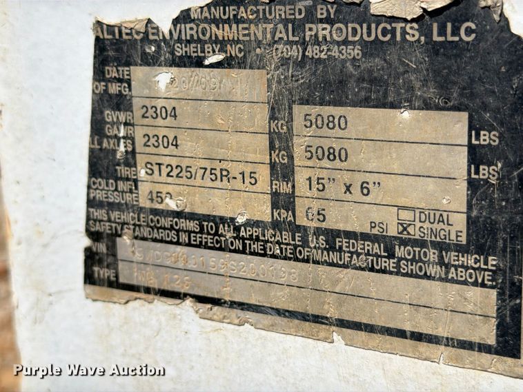 image for item YA4393 2009 Altec WC126 wood chipper