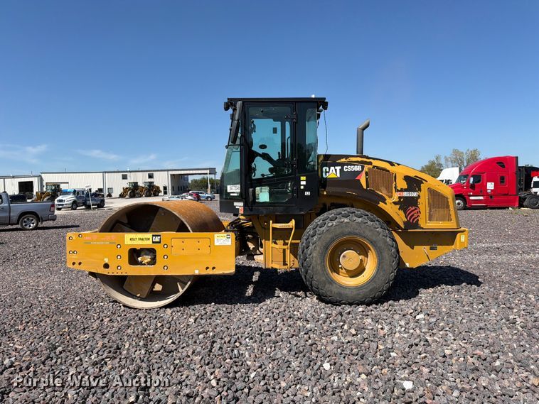 image for item YA4576 2019 Caterpillar CS56B single drum vibratory roller