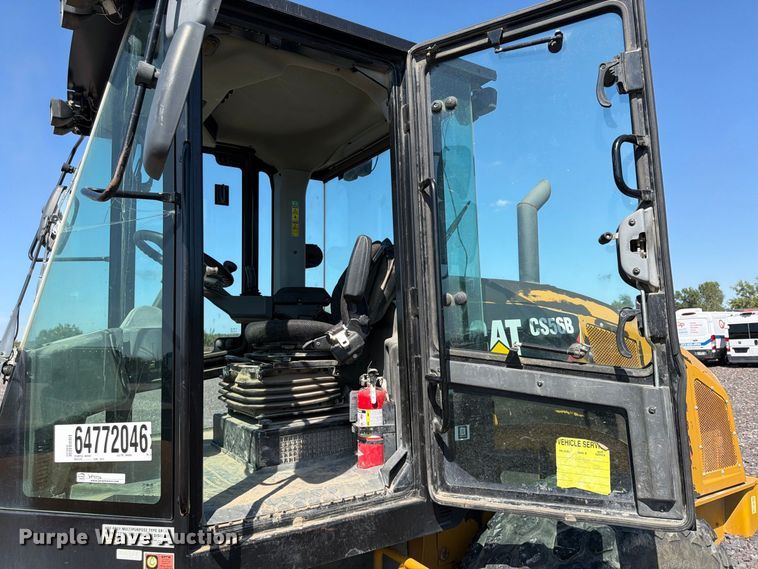 image for item YA4576 2019 Caterpillar CS56B single drum vibratory roller