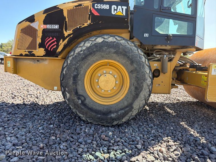 image for item YA4576 2019 Caterpillar CS56B single drum vibratory roller