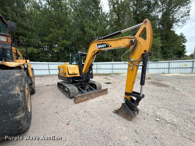 image for item YA4722 2022 Sany SY60C mini excavator
