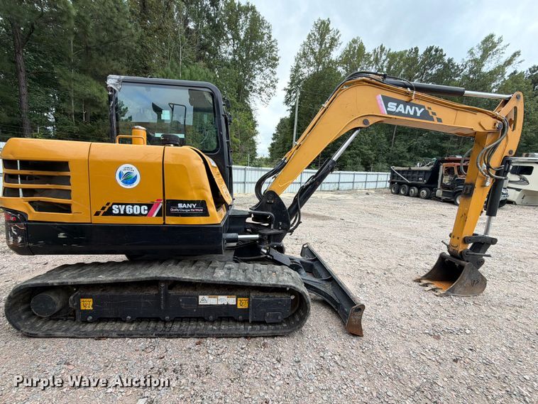 image for item YA4722 2022 Sany SY60C mini excavator
