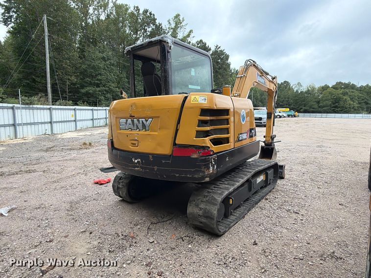 image for item YA4722 2022 Sany SY60C mini excavator