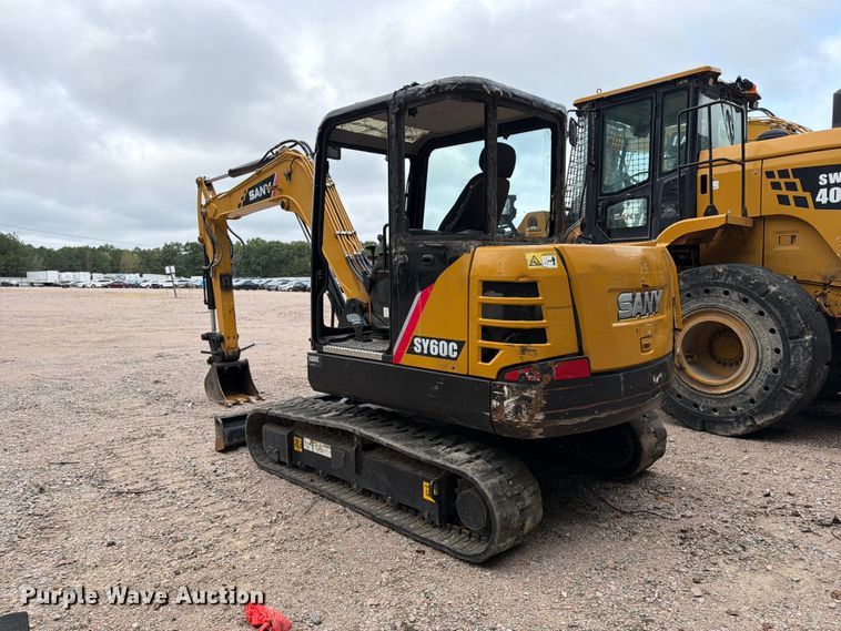 image for item YA4722 2022 Sany SY60C mini excavator