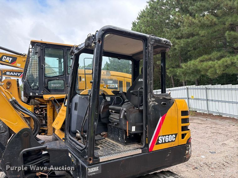 image for item YA4722 2022 Sany SY60C mini excavator
