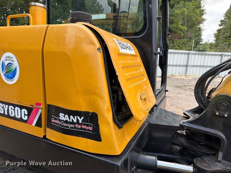 image for item YA4722 2022 Sany SY60C mini excavator