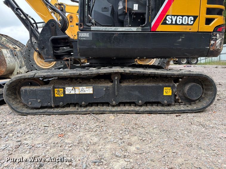image for item YA4722 2022 Sany SY60C mini excavator