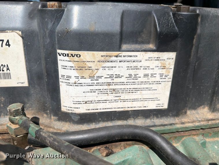 image for item YA4723 2006 Volvo VHD dump truck