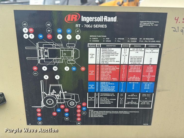 image for item YA4812 2008 Ingersoll Rand T-708J tow tractor