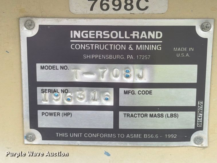 image for item YA4812 2008 Ingersoll Rand T-708J tow tractor